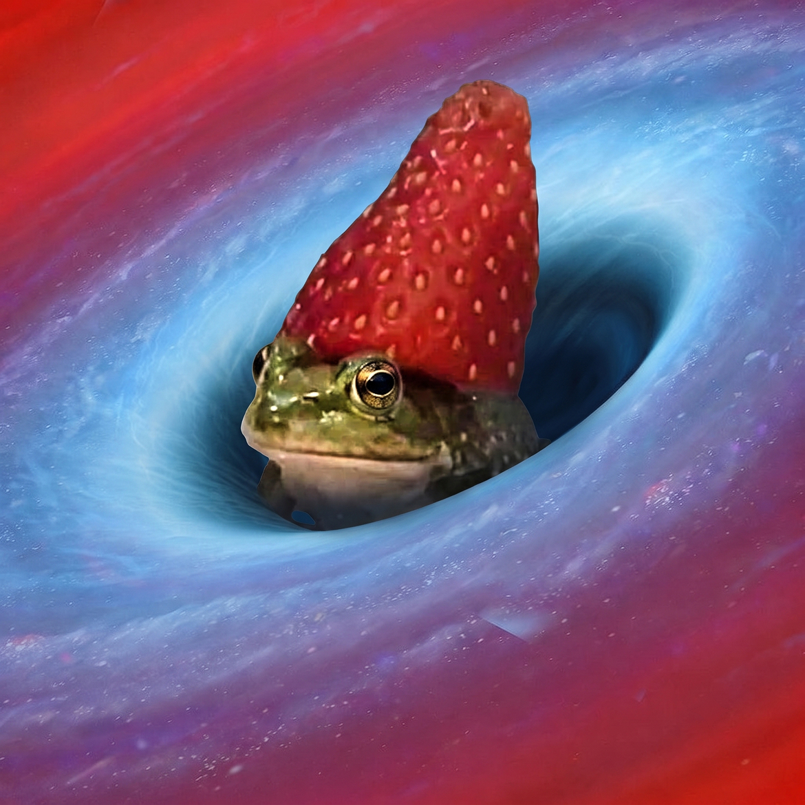 Berry Toad emerging from a black hole